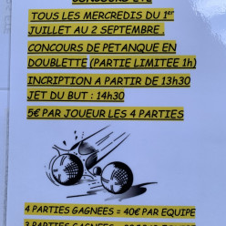 Concours doublettes ouvert à tous